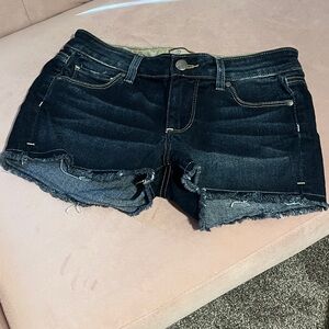 PAIGE Dark Indigo Jean Shorts